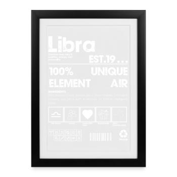 Balance Air Zodiac Fusion - Affiche encadrée (27 × 37 cm) - noir - Devant