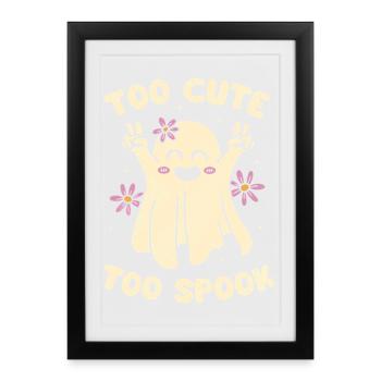 Trop mignon trop effrayant - Affiche encadrée (27 × 37 cm) - noir - Devant