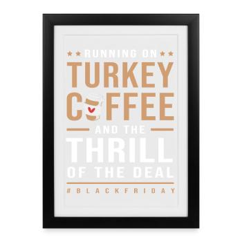 Black Friday shopping spree - Framed poster (27 × 37 cm) - black - Front
