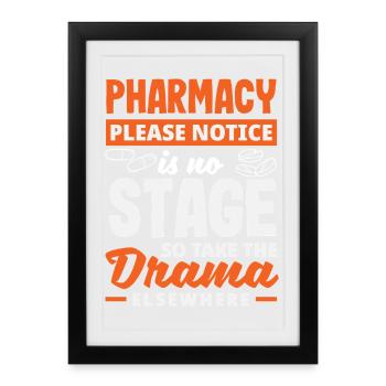 Pharmacist Pharmaceutical Technical - Framed poster (27 × 37 cm) - black - Front