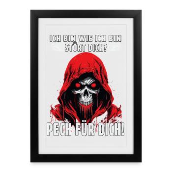 I am the way I am - Does it bother you? - Framed poster (27 × 37 cm) - black - Front
