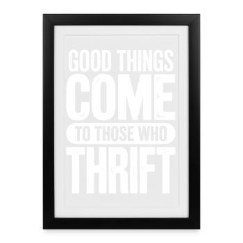Choses D’Occasion Chic - Affiche encadrée (27 × 37 cm) - noir - Devant