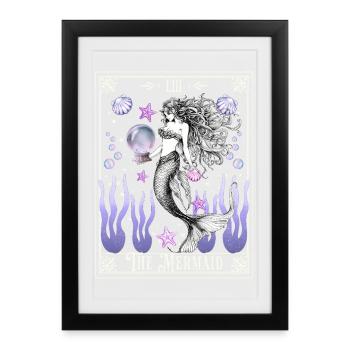The Mermaid Mystical Tarot - Framed poster (27 × 37 cm) - black - Front