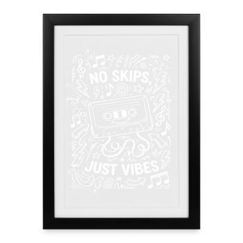 nur gute Stimmung - Framed poster (27 × 37 cm) - black - Front