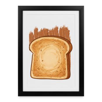 Peanut Butter Bread Sticks - Framed poster (27 × 37 cm) - black - Front