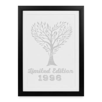 Millésime 1996 - Affiche encadrée (27 × 37 cm) - noir - Devant