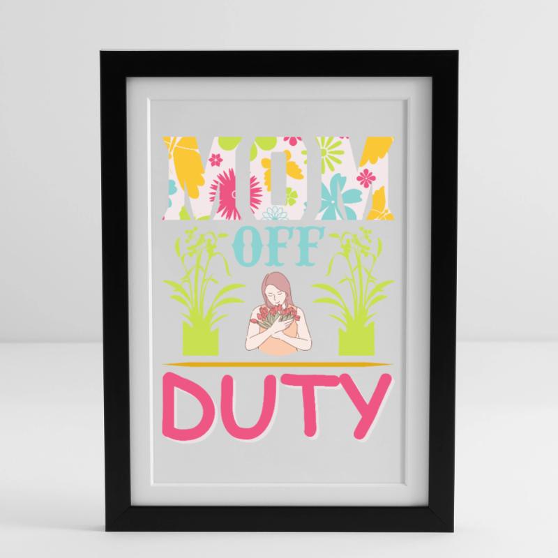 Muttertags-T-Shirt der Muttertags-Muttertags-Mutter der Mutter Muttertags-Muttertags-Muttertags-Muttertags Gerahmtes Poster (27 × 37 cm)