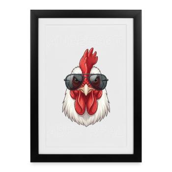 Nasty Chicken Chicken Holder - Framed poster (27 × 37 cm) - black - Front