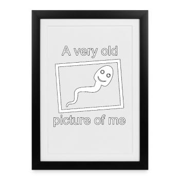 A very old picture of me.   - Framed poster (27 × 37 cm) - black - Front