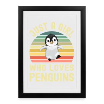 Pingouins Pingouins - Affiche encadrée (27 × 37 cm) - noir - Devant