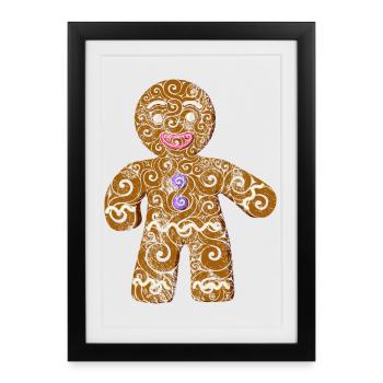 Biscuit - Affiche encadrée (27 × 37 cm) - noir - Devant