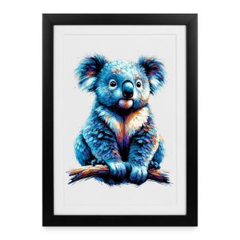 Koala - Framed poster (27 × 37 cm) - black - Front