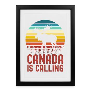 Orignal du Canada - Affiche encadrée (27 × 37 cm) - noir - Devant