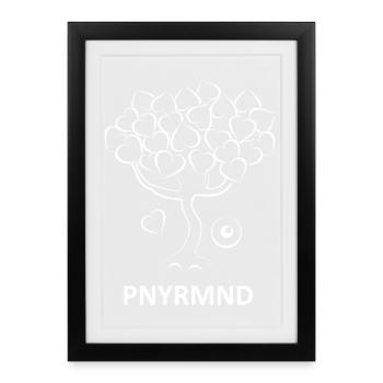 Open your mind tree - Framed poster (27 × 37 cm) - black - Front