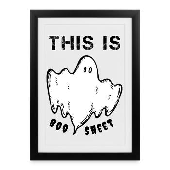This is a boosheet - Framed poster (27 × 37 cm) - black - Front