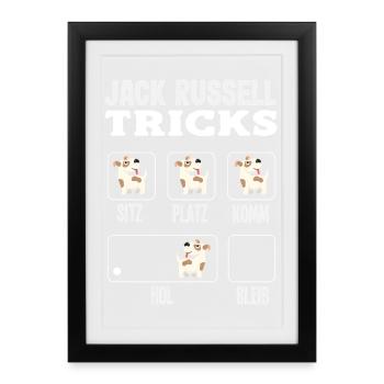 Funny Jack Russell Owner Gift - Framed poster (27 × 37 cm) - black - Front