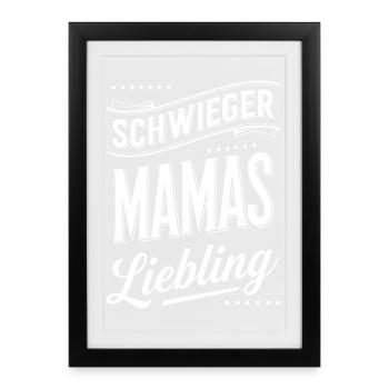 Gendre Belle-fille Belle-mère - Affiche encadrée (27 × 37 cm) - noir - Devant