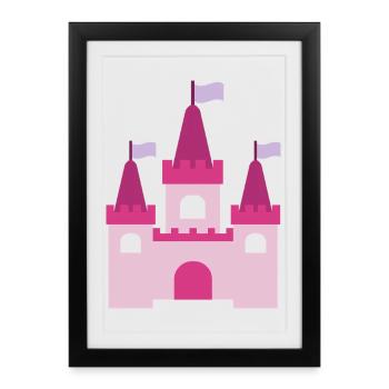 Château de la Princesse - Affiche encadrée (27 × 37 cm) - noir - Devant