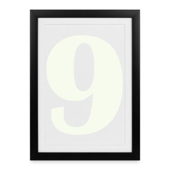 9 - Framed poster (27 × 37 cm) - black - Front