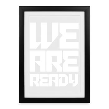 We are ready football - Framed poster (27 × 37 cm) - black - Front
