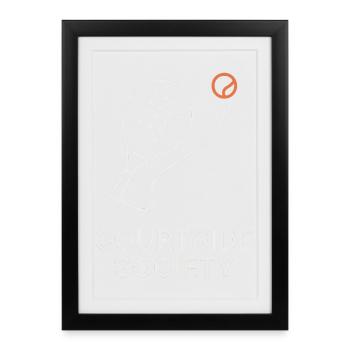 Courtside Paddle Society - Framed poster (27 × 37 cm) - black - Front