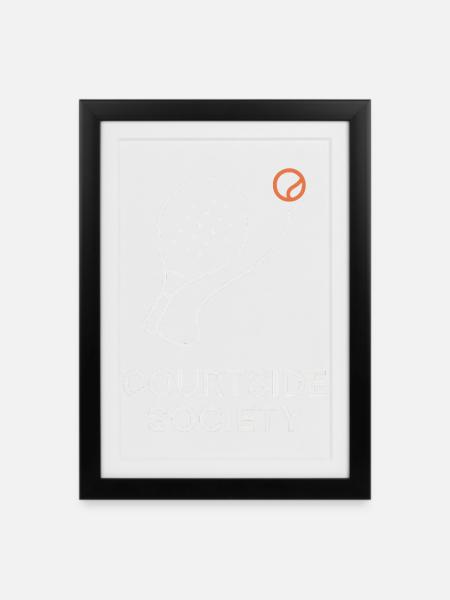 Courtside Paddle Society - Framed poster (27 × 37 cm) - black