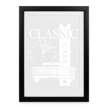 Automobile Classic Cars - Framed poster (27 × 37 cm) - black - Front