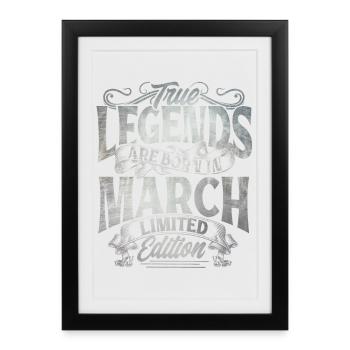 Birthday march - Framed poster (27 × 37 cm) - black - Front