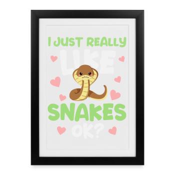 Serpents serpents - Affiche encadrée (27 × 37 cm) - noir - Devant