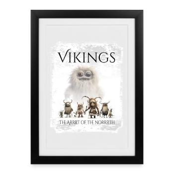 Do you like creatures from the far north? Take it! - Framed poster (27 × 37 cm) - black - Front