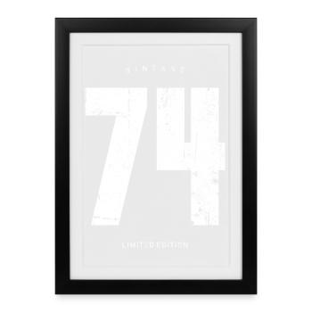 Vintage 74 Limited Edition - Framed poster (27 × 37 cm) - black - Front