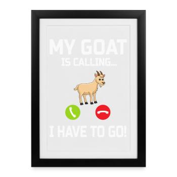 Goat - Framed poster (27 × 37 cm) - black - Front