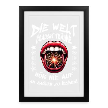 L’univers du goût - Affiche encadrée (27 × 37 cm) - noir - Devant