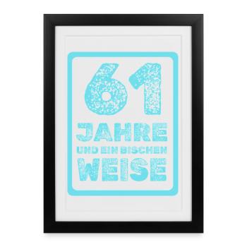 Sagesse 61 - Affiche encadrée (27 × 37 cm) - noir - Devant