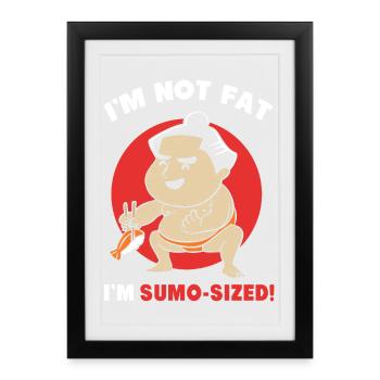 sumo - Framed poster (27 × 37 cm) - black - Front