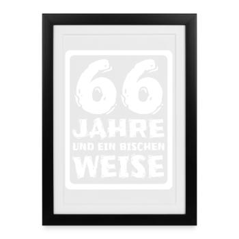 Proverbe 66 - Affiche encadrée (27 × 37 cm) - noir - Devant