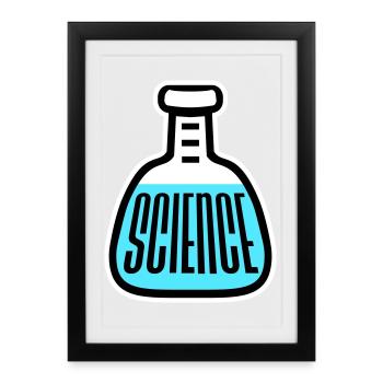 Déclaration scientifique : Déclaration sur l’éducation des nerds - Affiche encadrée (27 × 37 cm) - noir - Devant