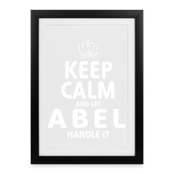Abel Handle It - Framed poster (27 × 37 cm) - black - Front
