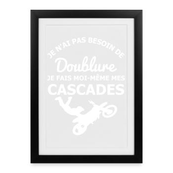 Pas besoin de doublure - Affiche encadrée (27 × 37 cm) - noir - Devant