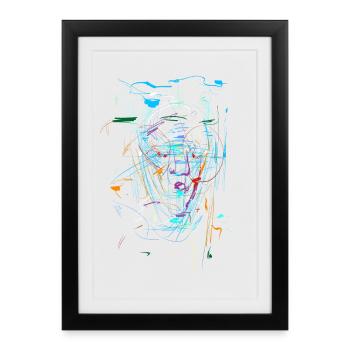 Scifi Contexte - RÉSUMÉ - Affiche encadrée (27 × 37 cm) - noir - Devant