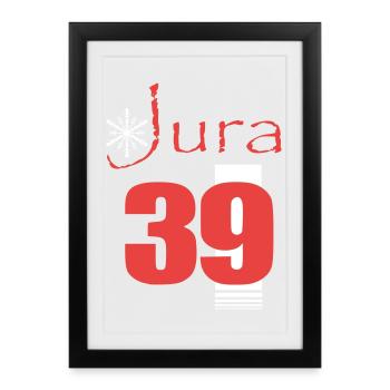 Jura - Affiche encadrée (27 × 37 cm) - noir - Devant