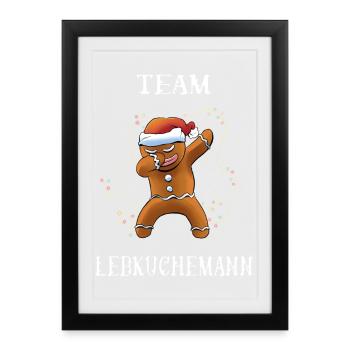 Équipe Gingerbread - Affiche encadrée (27 × 37 cm) - noir - Devant