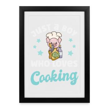 Chef Cuisine - Affiche encadrée (27 × 37 cm) - noir - Devant