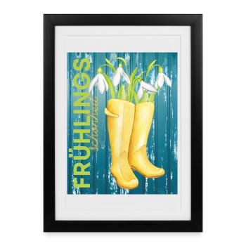 Spring Beauty Spring - Vocabulaire - Affiche encadrée (27 × 37 cm) - noir - Devant