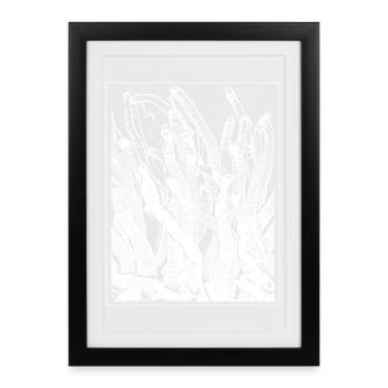 Anemone - Framed poster (27 × 37 cm) - black - Front