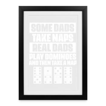 Conception de domino - Affiche encadrée (27 × 37 cm) - noir - Devant