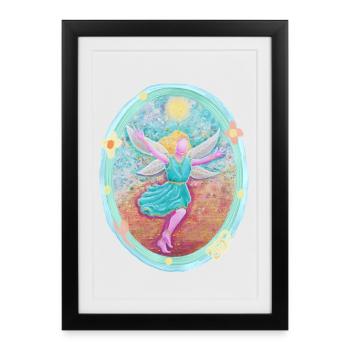 Magic Elf of Joy - Sonja Ariel von Staden - Framed poster (27 × 37 cm) - black - Front