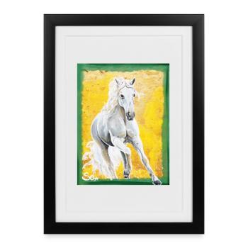 Powerful Andalusian - Sonja Ariel von Staden - Framed poster (27 × 37 cm) - black - Front