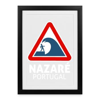 Nazare (dark) - Framed poster (27 × 37 cm) - black - Front