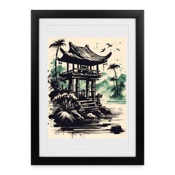 Waterfront Ink Pavilion - Framed poster (27 × 37 cm) - black - Front